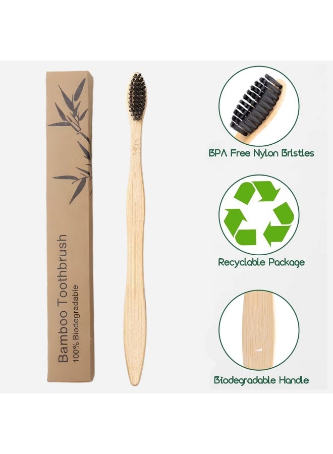 NIKITA.VIVI مجموعة فرشاة أسنان من الخيزران 5 قطع - Image 2